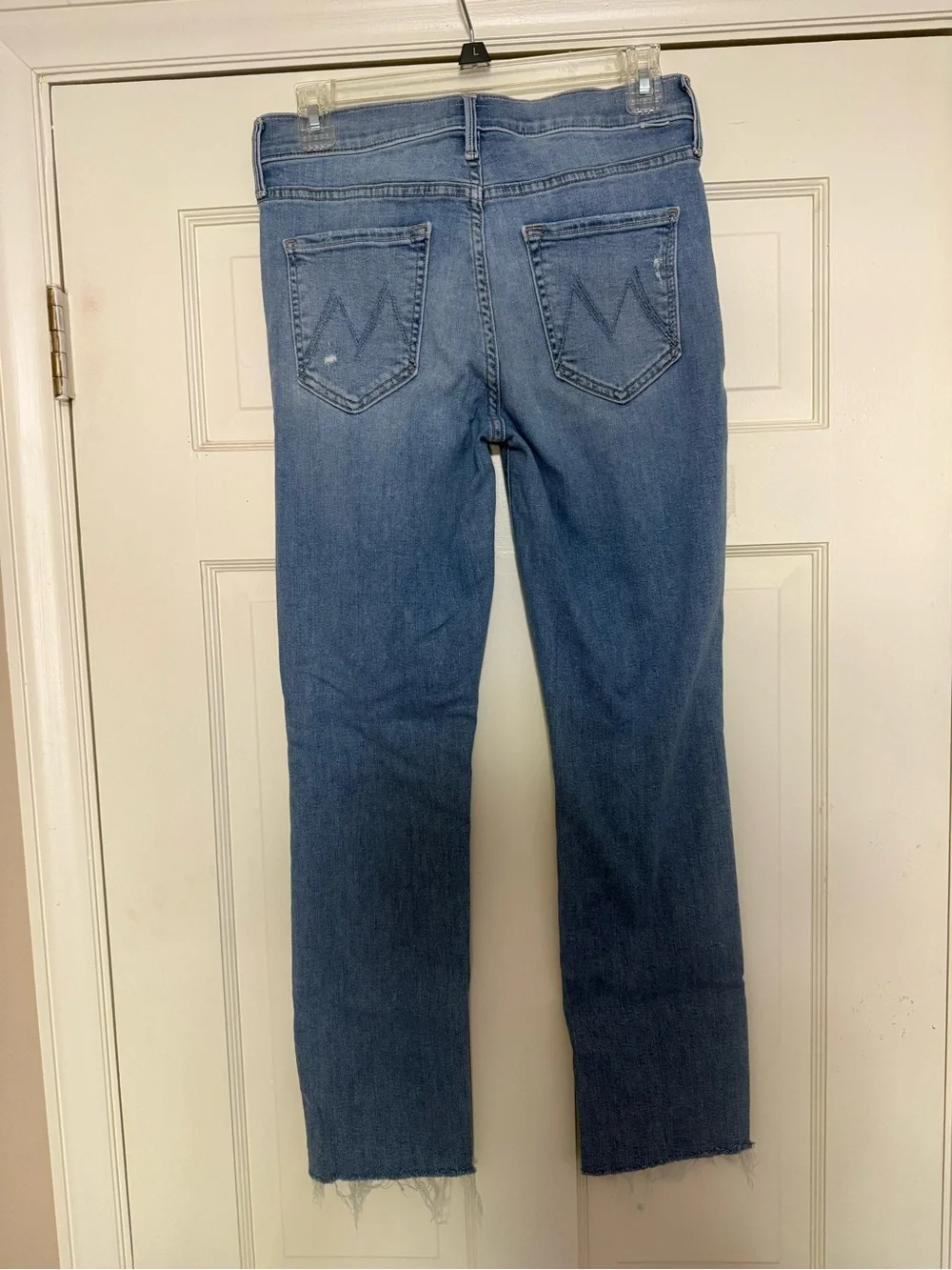 Mother The Mid Rise Dazzler Ankle Fray Jeans - 28